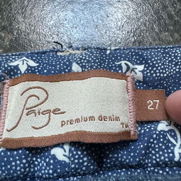 Paige Jeans Dark Wash Blue Women’s Jeans Hayworth Style Size 27 Stretch Style - Picture 3 of 10